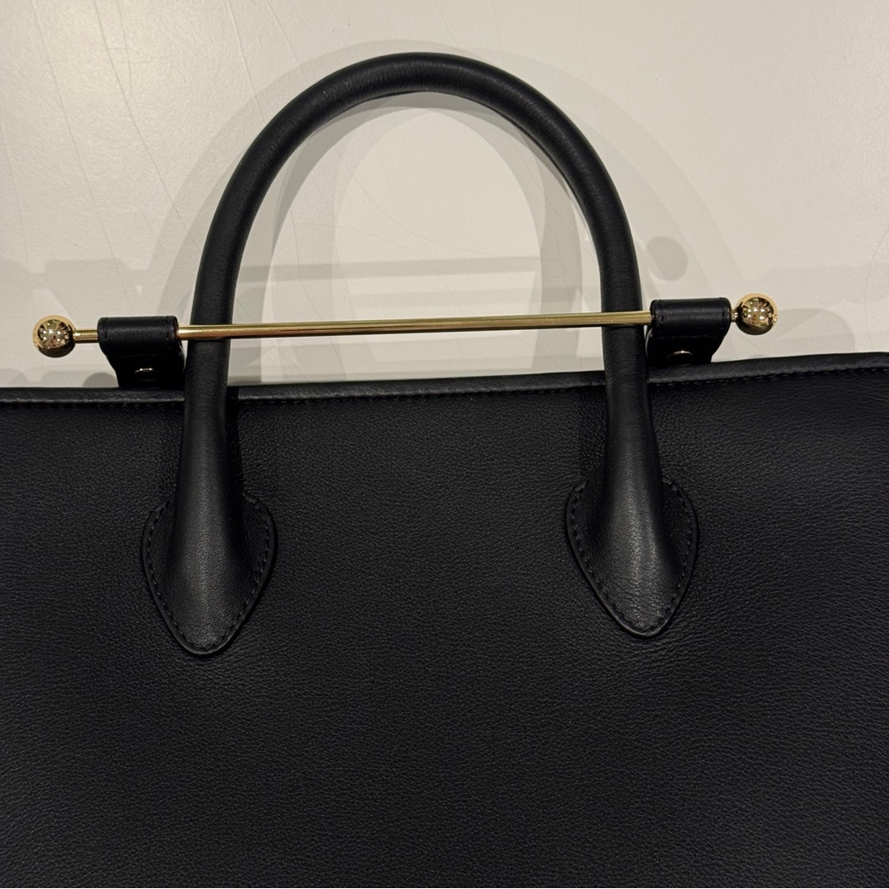 Strathberry Midi Tote - Black, Gold Hardware, 100% Leather - Picture 12 of 16